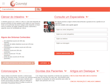 Tablet Screenshot of colorretal.com.br